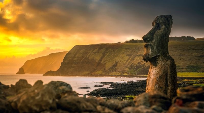 Imagen de los Maoi de Rapa Nui