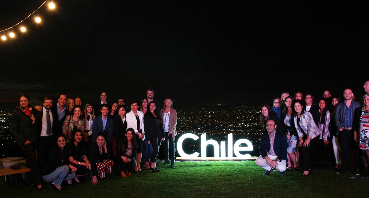 Imagen del grupo de representantes de la industria privada y pública del turismo que participó de Expedition Chile 2018