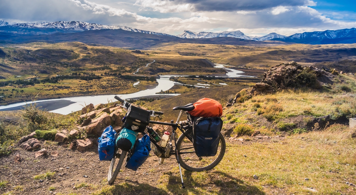 Imagen de una bicicleta en el Parque Nacional Torres del Paine