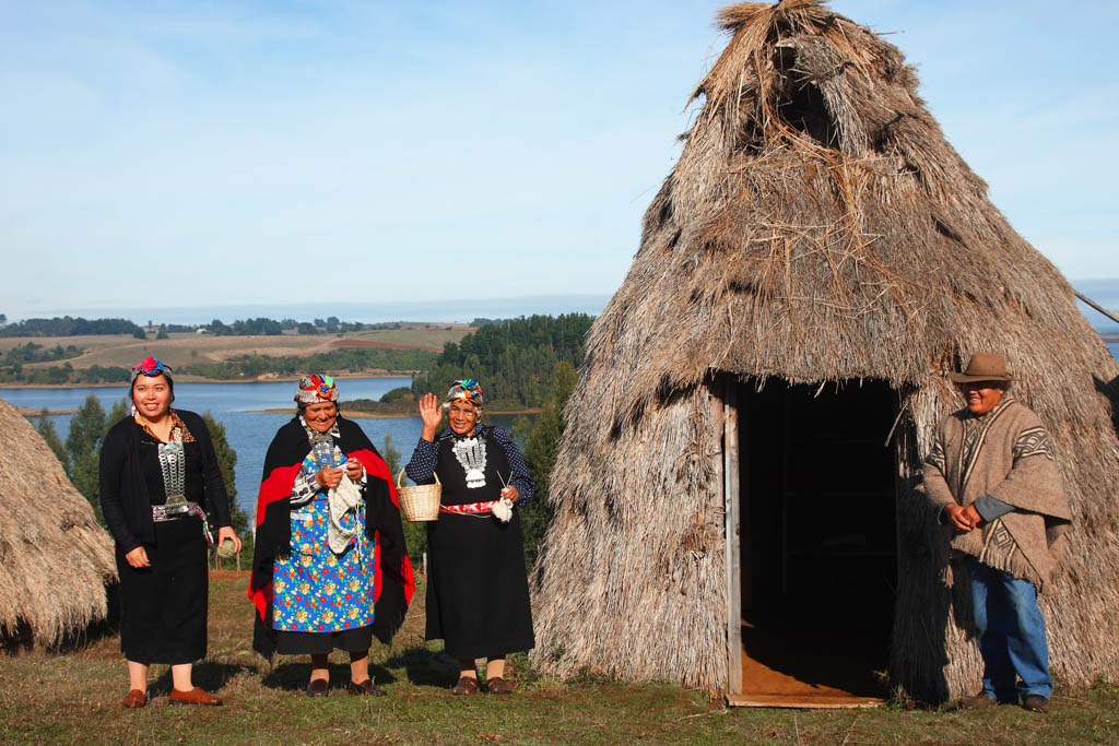 fotografía personas mapuche