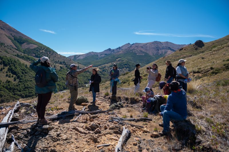 grupo de prensa en Parque Nacional Patagonia