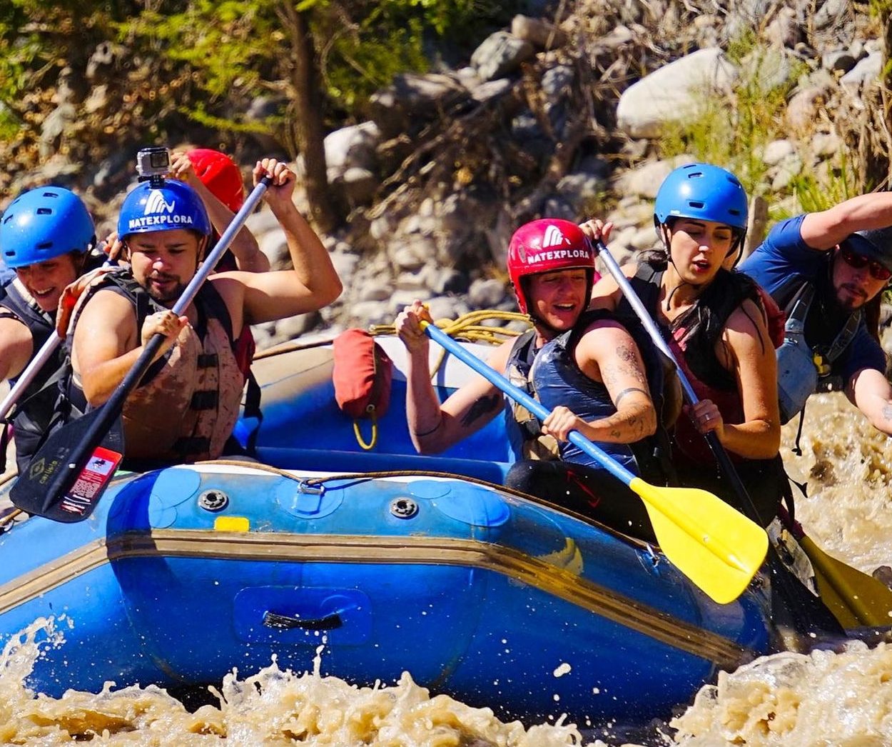 ganadora rafting Cajón del Maipo