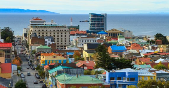 Ciudad de Punta Arenas en Magallanes